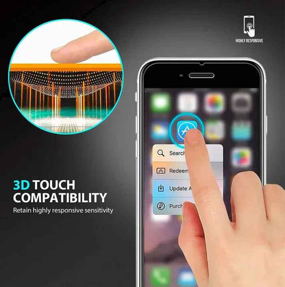Techplus iPhone SE glass screen protectors in a 2-pack, durable and clear protection for the iPhone SE screen.