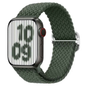 Techplus rainbow Apple Watch nylon band with adjustable braided design and lightweight, stretchy material for comfortable wear.