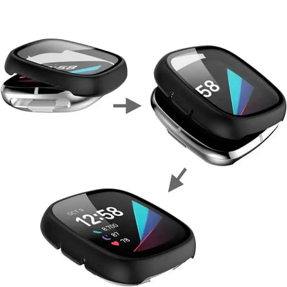 Tempered Glass Case for the Fitbit Sense Habicare