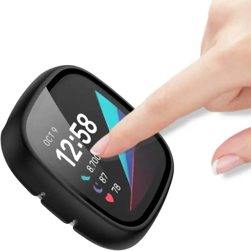 Tempered Glass Case for the Fitbit Sense Habicare