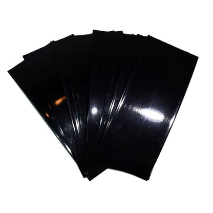 Black 21700 battery wraps from That Watch Shop, pack of 50, protective covers for rechargeable batteries.