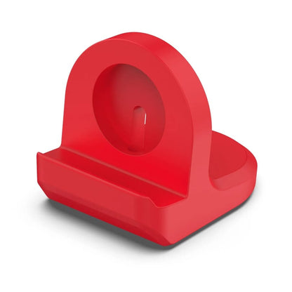 Black Apple Watch charging stand by That Watch Shop, designed for easy charging and display of Apple Watch in three available colors.