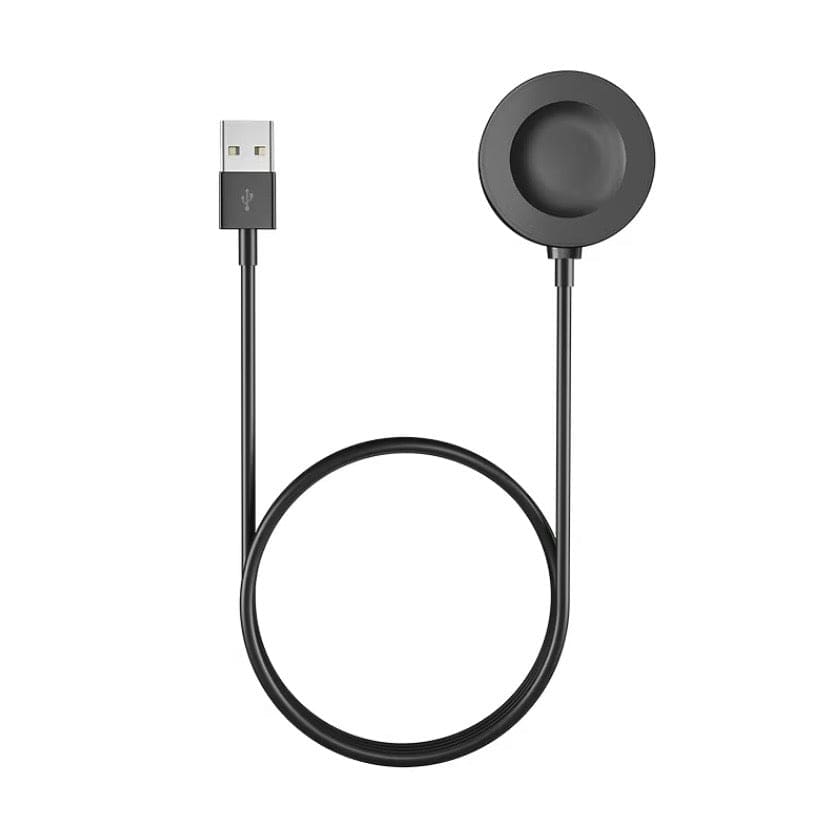 Black Huawei Watch charger dock from That Watch Shop, designed for easy charging of Huawei smartwatches.