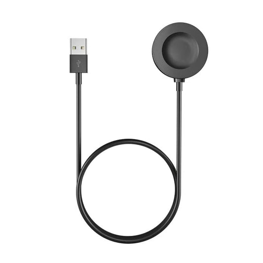 Black Huawei Watch charger dock from That Watch Shop, designed for easy charging of Huawei smartwatches.