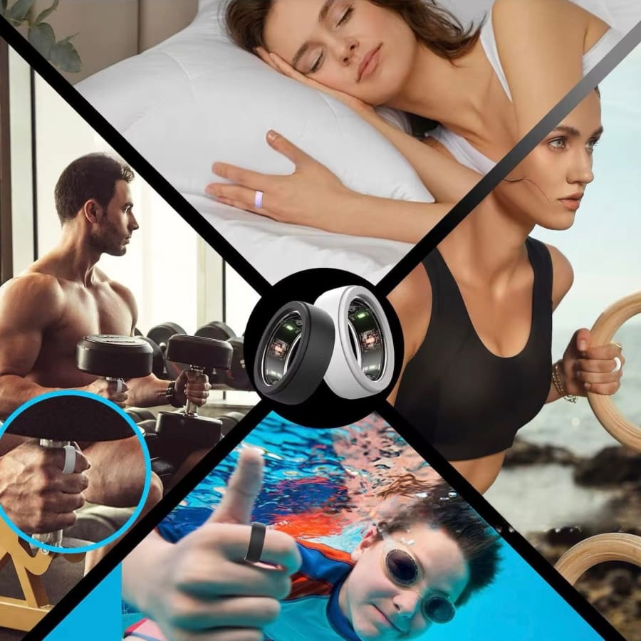 Clear protective case for Samsung Galaxy Smart Ring (Size 6-9) designed by That Watch Shop, shown on the smart ring.