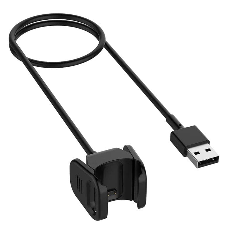 Black Fitbit Charge 3/4 charger from That Watch Shop, compatible charging cable for Fitbit fitness trackers.
