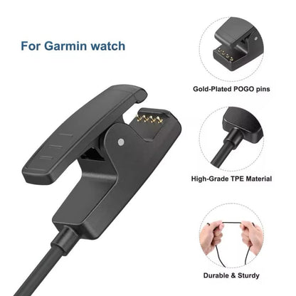 Type C to clip watch charger for Garmin smartwatches, featuring a compact design and secure clip connection for easy charging.