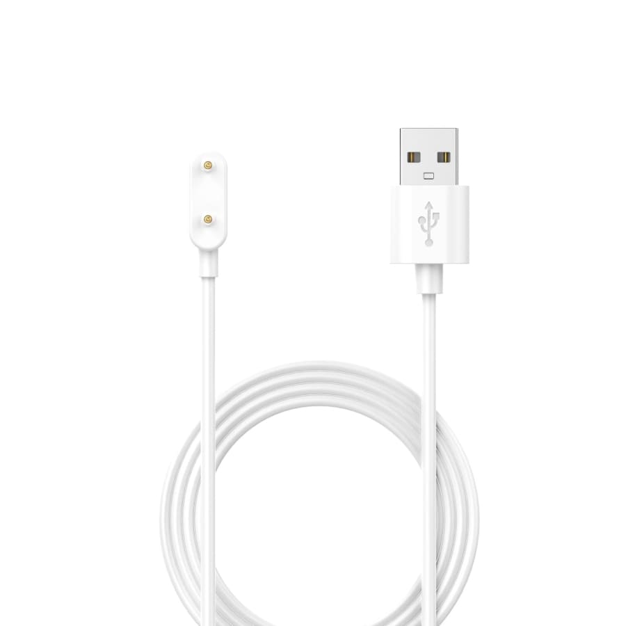White USB watch charger for Huawei, compact charger from That Watch Shop designed for Huawei smartwatches.