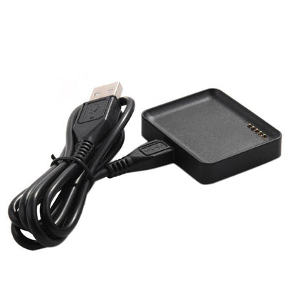 Black LG SmartWatch W100 charger cable, 1m USB-C to Micro USB, compatible with That Watch Shop accessories.