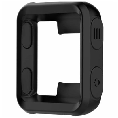 Black protective watch case for Garmin Forerunner 35 series, designed to safeguard the smartwatch from scratches and impacts.