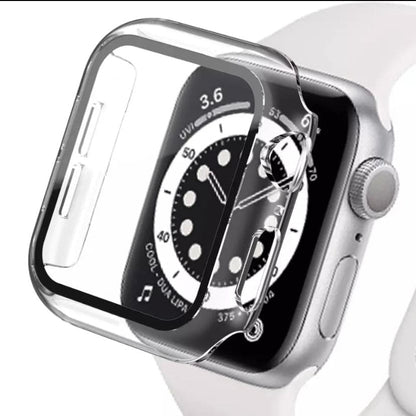 Clear protective case for Apple Watch Series 3 42mm, designed to shield the watch while showcasing its design.