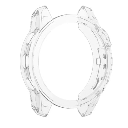 Clear protective watch case for Garmin fenix 7S and 7S Pro series, designed by That Watch Shop to shield the smartwatch.