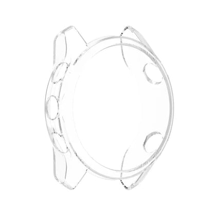 Clear protective watch case for Garmin Forerunner 245 series, made by That Watch Shop, showing the transparent design covering the watch.