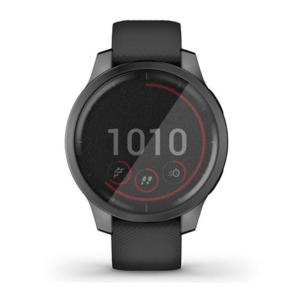 Black protective watch case for Garmin Venu 2S, designed to shield the smartwatch from scratches and impacts.