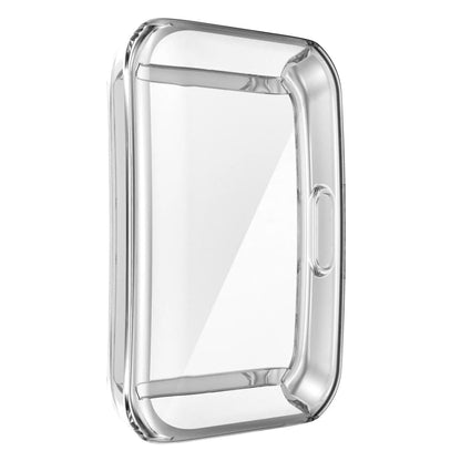 Clear protective case for Huawei Band 6 watch, made by That Watch Shop, designed to safeguard the device with a transparent cover.