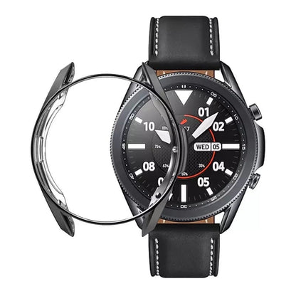 Black protective watch case for Samsung Galaxy Watch 3 (41mm), designed to safeguard the smartwatch from scratches and impacts.
