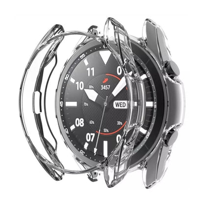 Clear protective case for Samsung Galaxy Watch 3 41mm, designed to safeguard the smartwatch with a transparent, durable cover.