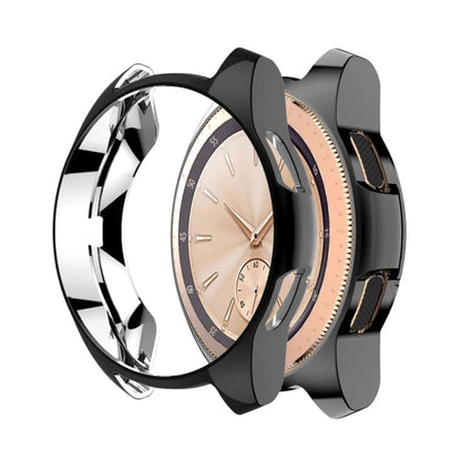 Black protective watch case for Samsung Galaxy Watch 4 (44mm), designed to shield and enhance the smartwatch.