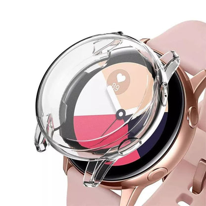 Clear protective case for Samsung Galaxy Watch Active 2 (40mm), designed to shield the watch with a slim, transparent cover.