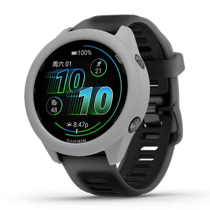 Grey protective watch case for Garmin Forerunner 570 (47mm), designed to shield and complement the Garmin smartwatch.