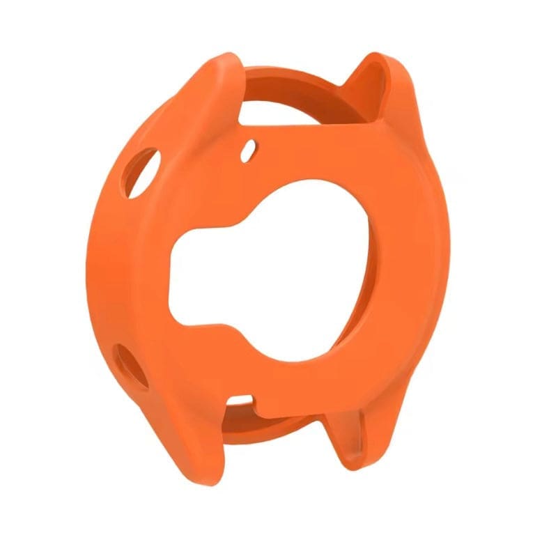 Orange protective watch case for Garmin Forerunner 570 47mm, made by That Watch Shop, designed to safeguard the smartwatch.