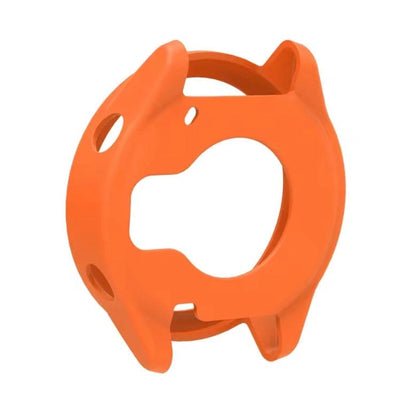 Orange protective watch case for Garmin Forerunner 570 47mm, made by That Watch Shop, designed to safeguard the smartwatch.