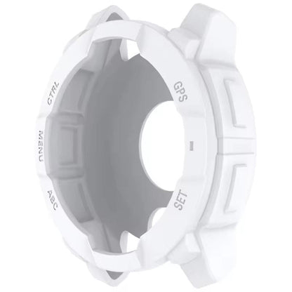White protective case for Garmin Instinct E 40mm watch, designed to shield the watch from scratches and impacts.