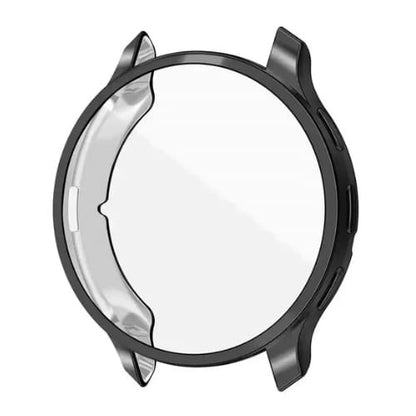 Black protective watch case for Garmin Venu 3, designed to safeguard the smartwatch, by That Watch Shop.