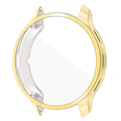Gold protective watch case for Garmin Venu 3S, designed by That Watch Shop, showing the fitted, durable cover on the watch.