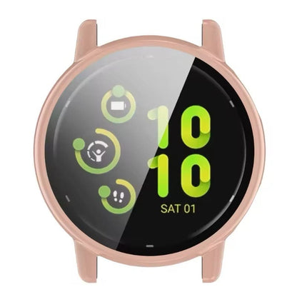 Pink protective watch case for Garmin Vivoactive 5, designed to safeguard the smartwatch from scratches and impacts.