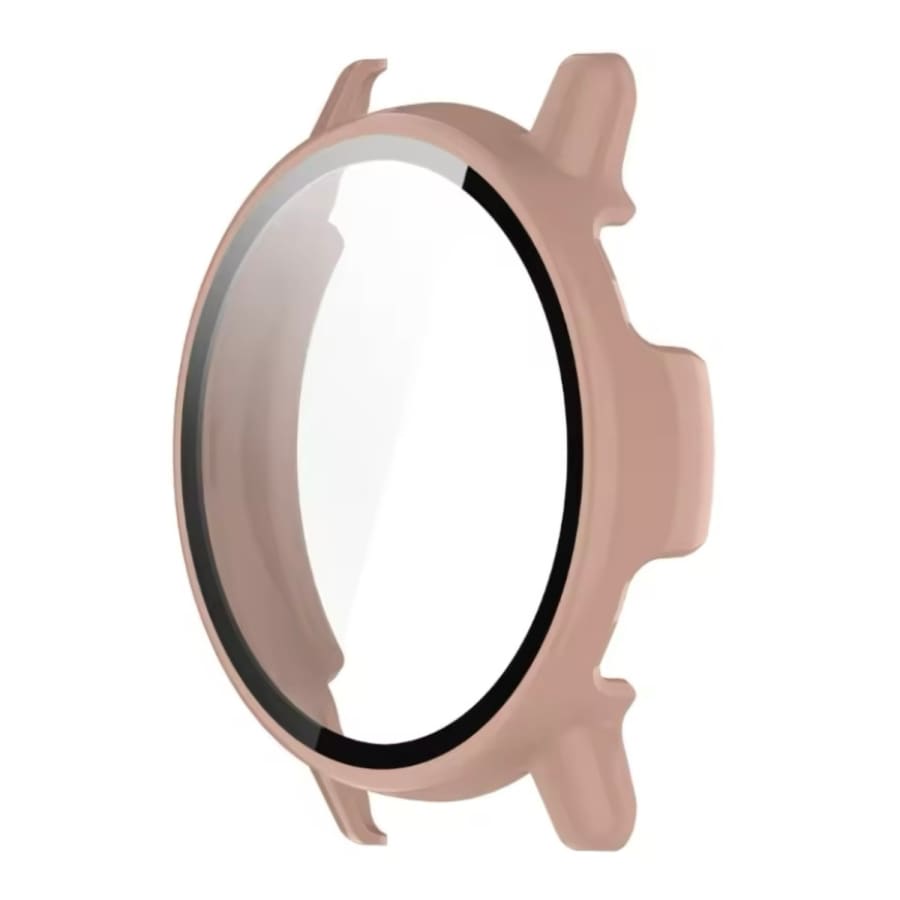Pink protective case for Garmin Vivoactive 5 watch, designed to safeguard the device with a sleek, durable cover.