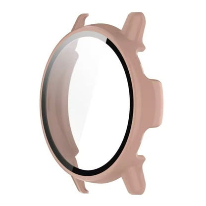 Pink protective case for Garmin Vivoactive 5 watch, designed to safeguard the device with a sleek, durable cover.
