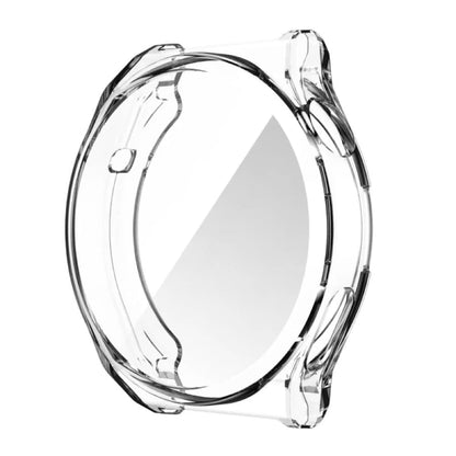 Clear protective case for Huawei GT 46mm smartwatch, showing the transparent cover fitting snugly around the watch face.