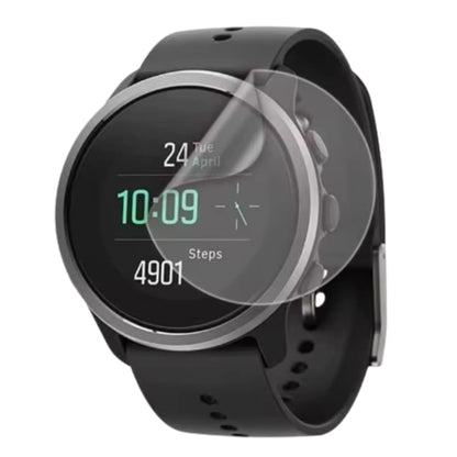 Hydrogel screen protector in pack of 6 for Suunto 5 Peak watch, designed to protect the watch screen from scratches and impacts.