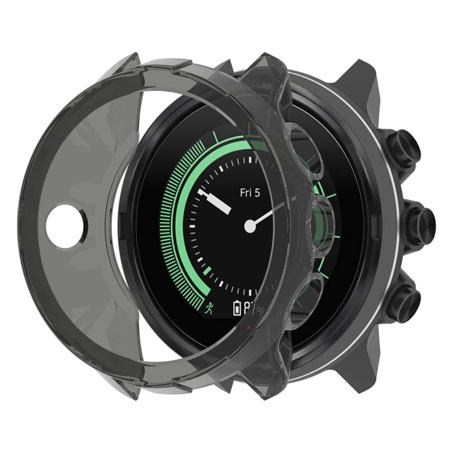Black protective watch case for Suunto 9 Baro by That Watch Shop, designed to shield and secure the smartwatch.
