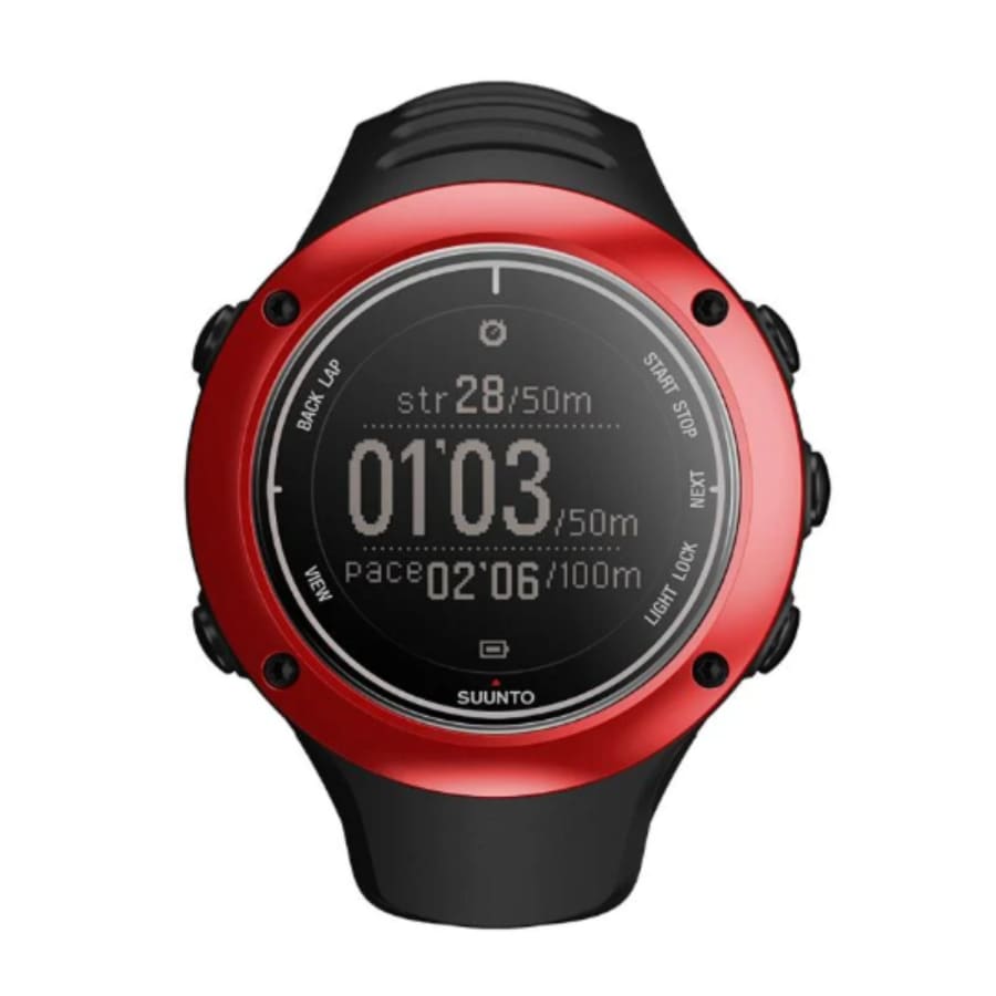 Hydrogel screen protector for Suunto Ambit2 S watch case, pack of 6, showing clear protective film on smartwatch screen.