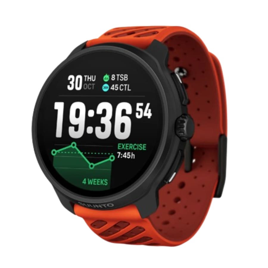 Clear screen protector for Suunto Race 2 (2025) watch case, designed to protect the watch screen from scratches and dust.