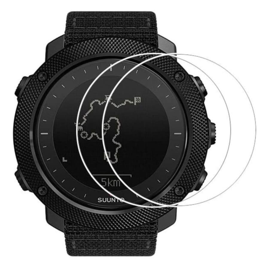 Pair of watch screen protectors for Suunto Traverse Alpha 2016, designed to shield the watch display from scratches and damage.