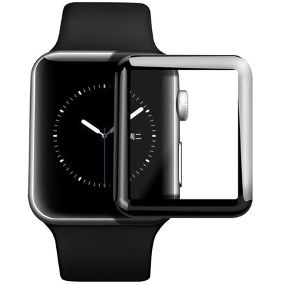 Pair of Apple Watch Series 7 41mm screen protectors by That Watch Shop, showing clear, protective film on watch screen.