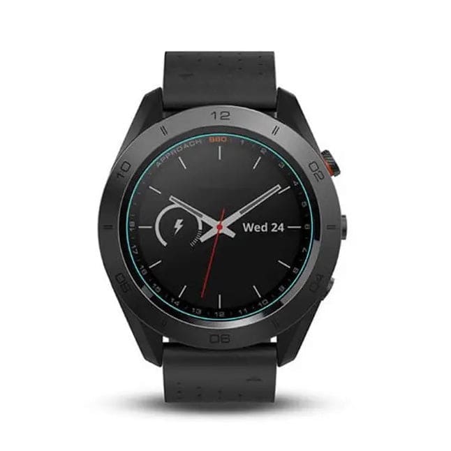 Garmin Approach S60 watch screen protector by That Watch Shop, clear protective film over watch face to prevent scratches and damage.