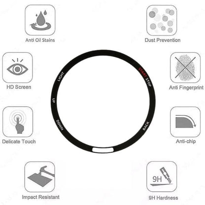 Garmin Forerunner 255 watch screen protector by That Watch Shop, clear protective film covering the watch display.