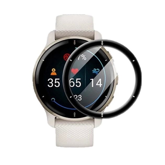Garmin Venu 2 Plus screen protector from That Watch Shop, clear protective cover for watch face.