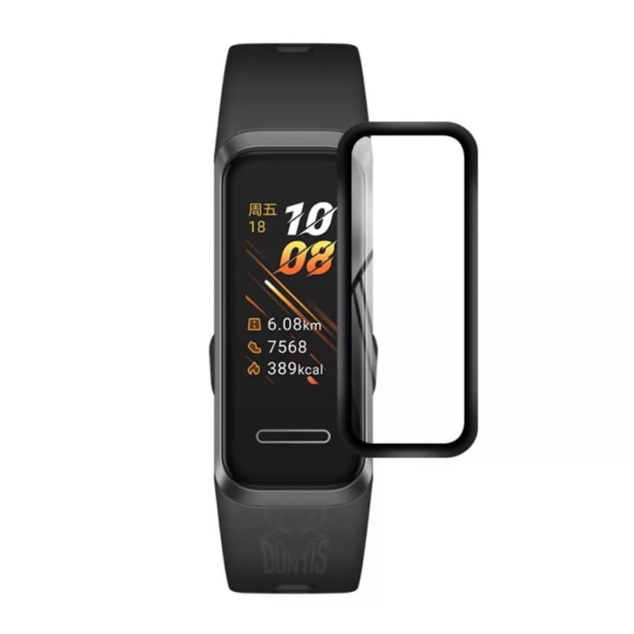 Watch screen protector for Huawei Band 4, transparent protective film, designed to shield the device's display from scratches and damage.