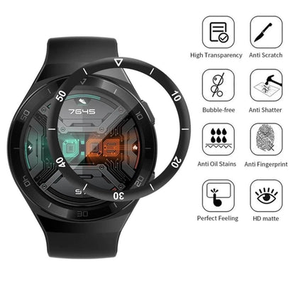 Huawei GT 2e Sport watch screen protector by That Watch Shop, clear protective film covering the watch face.