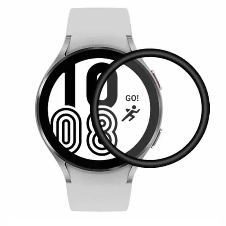 Samsung Galaxy Watch 4 (44mm) screen protector from That Watch Shop, showing clear, durable protection for the watch face.