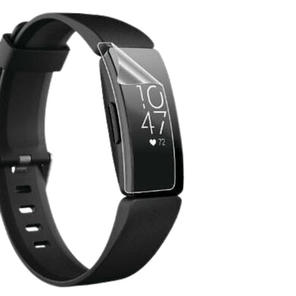 Six hydrogel screen protectors for Fitbit Inspire HR, designed to safeguard the watch display from scratches and daily wear.