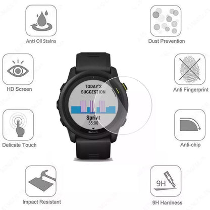 Hydrogel screen protectors for Garmin Forerunner 745 watch, pack of 6, protective film for smartwatch screen.