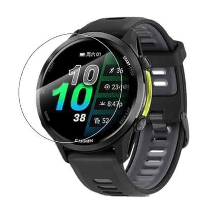 Set of two Garmin Forerunner 970 screen protectors by That Watch Shop, clear protective film for watch screens.