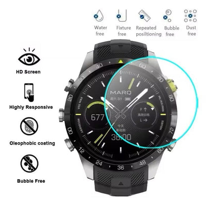 Hydrogel screen protectors for Garmin MARQ Gen 2 series, pack of 6, protecting watch screens with clear, flexible film.