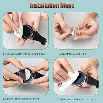 Hydrogel screen protectors for Garmin MARQ Gen 2 smartwatch, pack of 6, providing durable protection for watch screens.